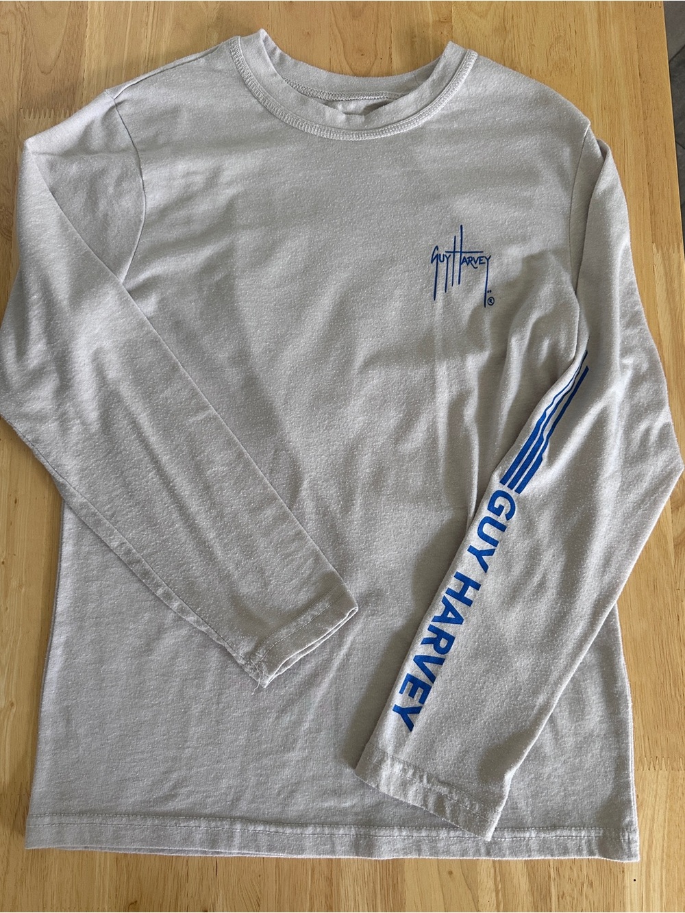 Guy Harvey Boy’s Long-Sleeve White Graphic Tee